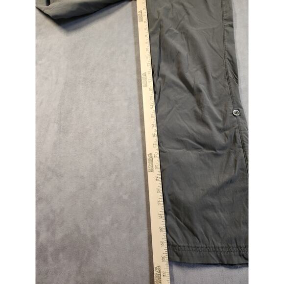 Eddie Bauer Travex Pants Women Size 14 Gray Nylon Stretch Hiking Outdoors Light - Picture 10 of 12